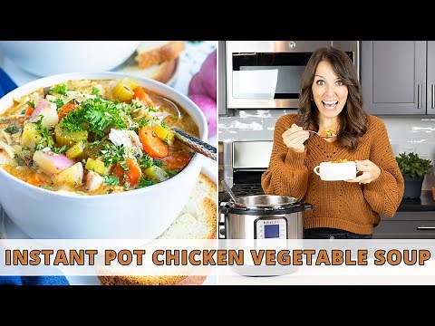 Instant Pot Chicken Vegetable Soup | Quick & Easy!