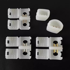 [Hot Item] AC 전구 LED 220V 네온 유연 테이프 로프 스트립 조명 고정 스냅 클립 솔더리스 조인트 커넥터