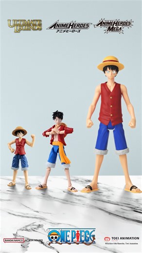 1.4K views · 21 reactions | Set sail with Luffy and the Straw Hat Crew! Discover the latest ONE PIECE action figures, including 5”, 6.5”, and 12" figures. ⚓ #ONEPIECE #UltimateLegends #AnimeHeroes #AnimeHeroesMega #ActionFigures | Bandai Namco Play | Facebook