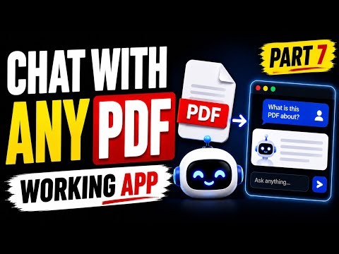 Build an AI That Chats with ANY PDF Using RAG | React + Node.js