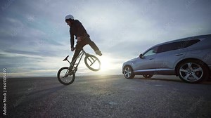 Glide Cam, Wide Shot - Epic Bike Parkour