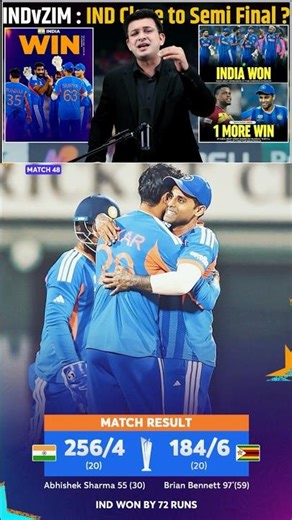 Team India Badi Run Sa Zimbabwe Ko Hara Diya