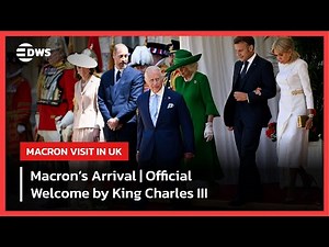 Watch: Macron’s Complete Arrival at Windsor Castle | Official Welcome by King Charles III | AC1E