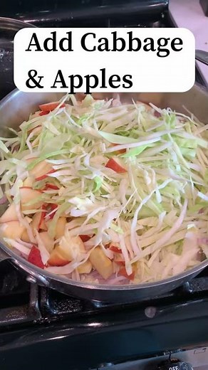 Sautéed Cabbage and Apple - Easy and Healthy Comfort Food - #Shorts