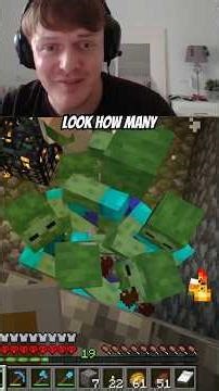 Finding my first Zombie Mob Spawn #minecraft #minecraftsurvival #minecraftshorts