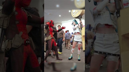 Deadpool tries to rizz up ABA #deadpool #guiltygear #cosplay