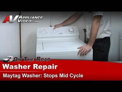 Maytag Washer Repair - Stops Mid Cycle - Lid Switch