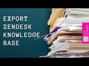 Export Zendesk Knowledge Base (into CSV file)