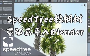 【中字】SpeedTree 9制作棕榈树 // 带动画导入Blender