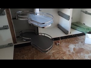 how kitchen S magic corner basket fitting