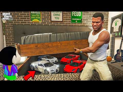 Franklin Unlocks The Most Hidden Secret Base Under Bed in GTA 5 ! || SHINCHAN GTA 5 VIDEO