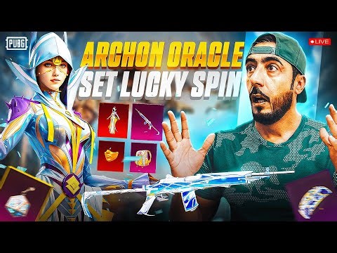 LIVE 💥 Mythic Surprise Archon Oracle Set Lucky Spin! 🌟 PUBG Mobile Crate Opening