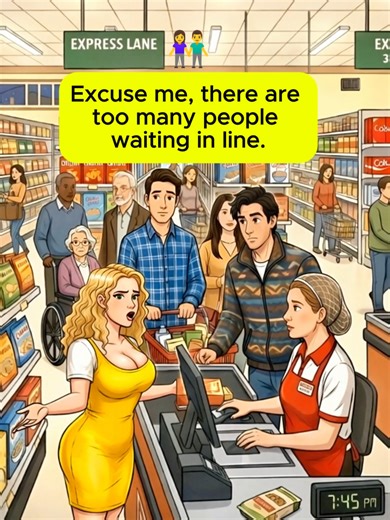 Asking for Another Checkout Line 🛒 | Customer & Cashier Conversation 📝 Description Learn simple and polite English through a real-life supermarket conversation. In this video, you’ll practice how to speak with a cashier when asking to open another checkout line or move to a different counter. This lesson helps you handle shopping situations confidently and politely. Perfect for beginners and intermediate learners who want to improve their spoken English in stores and public places. ✨ You’ll le
