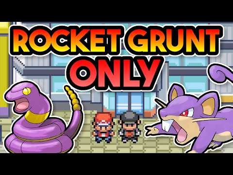 Can I Beat Pokemon Leaf Green with ONLY Rocket Grunt's Pokemon