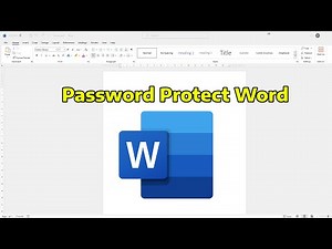 How To Password Protect a Word Document (Encrypt with Password)