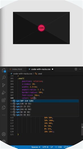 Envelope Card Hover Animation #htmlcss #webdesign #frontend #cssanimation