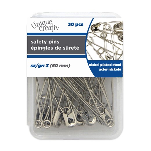 Unique Creativ Safety Pins, 30 pieces, 50 mm - Walmart.ca