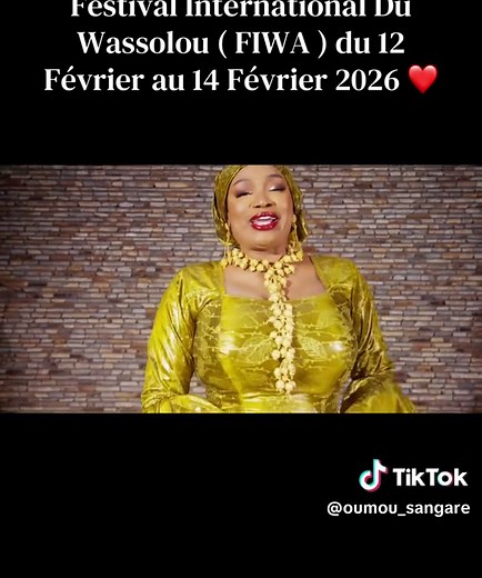 Festival International Du Wassolou 2026 : Oumou Sangaré ♥️