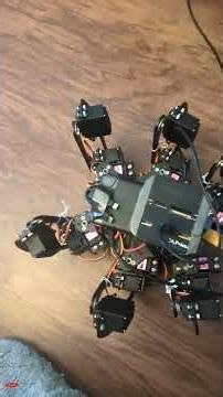 Demonstrating my hexapod robot with some walking code