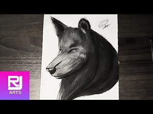 How to How to draw a wolf | front faceof wolf | sketch for beginners step by step