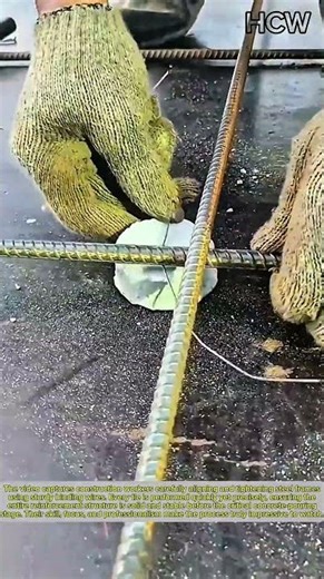 Perfect Steel Frame Setup Before the Concrete Pour.