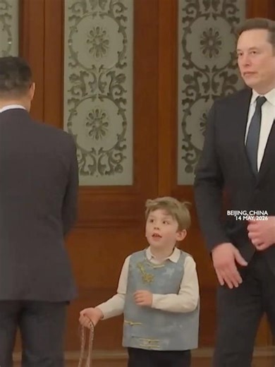 Tesla CEO Elon Musk takes his son to the meeting with Chinese Premier