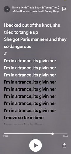 Trance Lyrics by Metro Boomin in 8D Audio