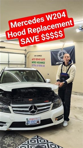 Mercedes W204 Hood Replacement Mercedes C250 C300 C350 C180 C200 C230 C280 CDI