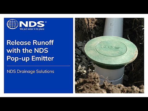 Release Runoff with the NDS Pop-Up Emitter | NDS Drainage Solutions