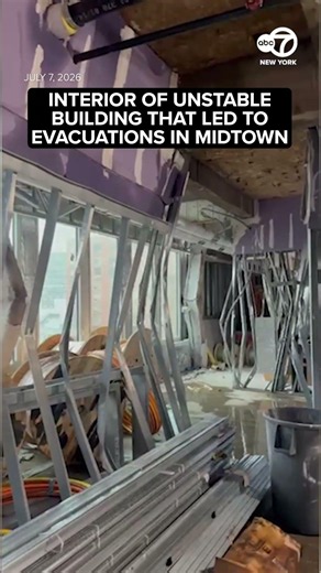 Several NYC buildings evacuated as officials warn of possible collapse