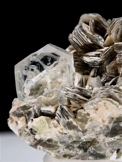 Goshenite with Apatite and Muscovite - Pakistan | Fine Art Minerals | Fine | Mineral | Specimen |