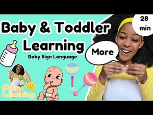First Words for Baby & Toddler | Learn To Talk | Sign Language | Speech | Toddler Learning Videos