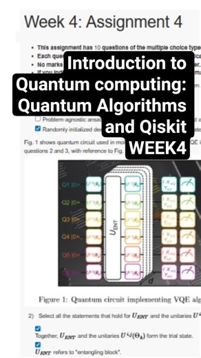 NPTEL Introduction to Quantum Computing Week 4 Assignment Answers Jan - April 2026 |#nptel