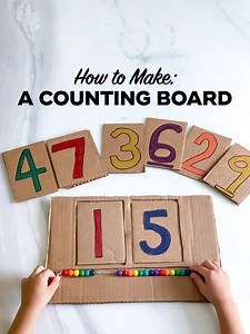 208K views · 248 reactions | 燐 CARDBOARD COUNTING BOARD // This diy...