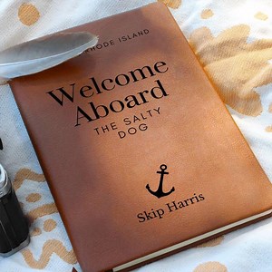 Sailing Journal, Boat Log Book, Personalized Nautical Notebook, Welcome Aboard Captain's Log, Ship Log, Ocean Log Gift for Sailors - Etsy