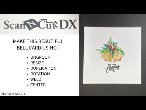 ScanNCut Christmas Bells Card