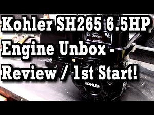Kohler SH265 6.5HP Replacement Engine, Unbox, Talk / Review, and First Run