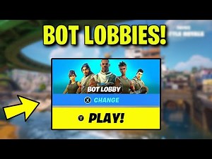 How to GET BOT LOBBIES in FORTNITE CHAPTER 6 SEASON 1! (Easy Tutorial for Bot Lobby Method)