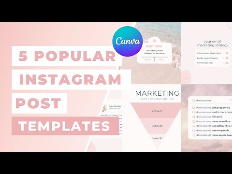 CANVA INSTAGRAM POST TEMPLATES [ 5 New Templates To Up Level Your Engagement ]
