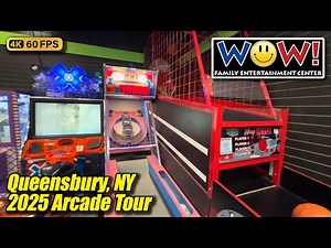 WOW! Family Entertainment Center @ Aviation Mall, June 2025 arcade tour (Queensbury NY), 4K walkthru