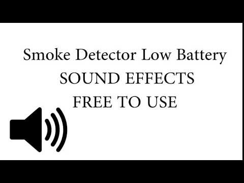 Smoke Detector Low Battery Warning SOUND EFFECT