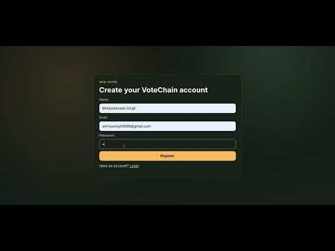 E-Voting Using Blockchain technology - mini project submission 