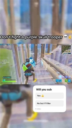 Don’t fight a purple skull trooper 💀✌️#fortnite #shorts