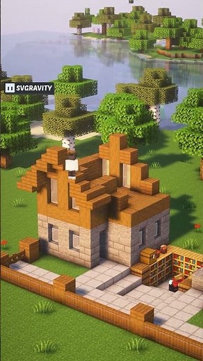 Minecraft : 2 Player House Time-lapse | #shorts