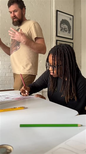 Please join ArtWorks for the opening of “Cerebral Vortex” TOMORROW, Friday, January 30, 2026, from 5–7 p.m. in ArtWorks’ Your Name Here Gallery. Led by artist-in-residence Kenton Brett (@kentcocreative), this exhibition explores the creative process of creating a mini epic. Using practical set construction and tabletop animation, the team collaborated to produce an infinite-loop video and a public retrospective exhibition. The full process is revealed through artifacts and the finished animation