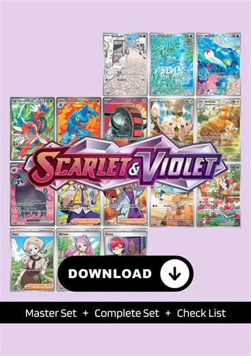 Scarlet & Violet: Base Set Binder Placeholders, Printable Master and Complete Set   Checklist (digital Download) - Etsy