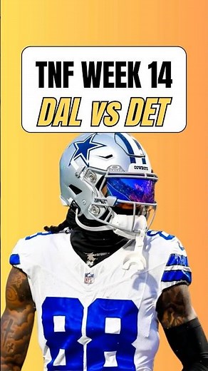 2 Best Bets Thursday Night Football: Cowboys vs Lions Predictions 🏈 NFL Week 14 Picks