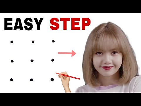 Dots turns into Blackpink Lisa Drawing // Blackpink Lisa