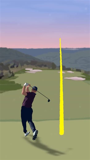 Golf Animated on Instagram: "Just like he drew it up ☄️ @braddalke40 absolutely cruising with his swing atm, couldn’t resist recreating it 🚀 Check out my recent post for how I animated it! #golf #golfswing #ilovegolf"