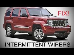 How to fix Jeep Liberty Commander wipers intermittently turns on FIX!